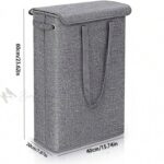 Mini Foldable Laundry Hamper (Grey Fabric)