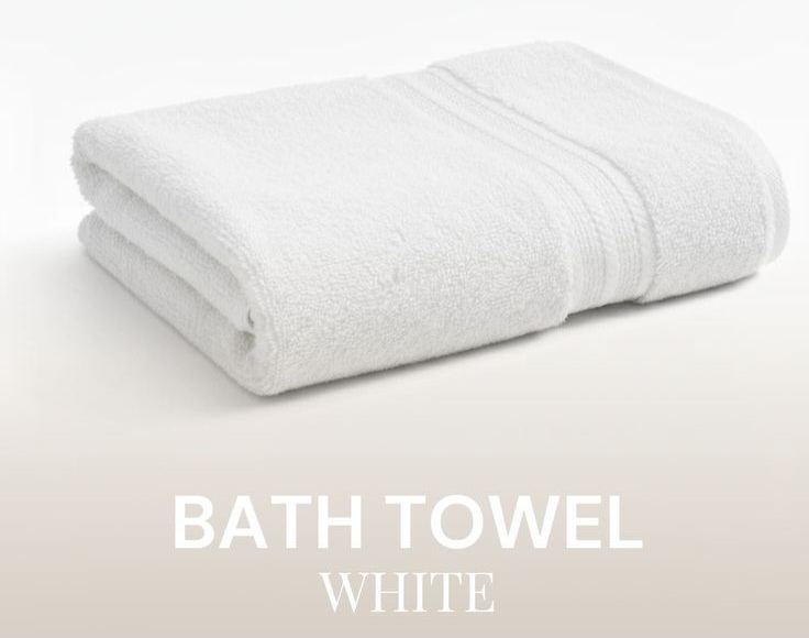White Bath Towel